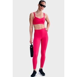 Nike Zenvy Dri-FIT High Rise 7/8 Leggings Yoga Womens Pink DQ6015-666 LARGE NWT
